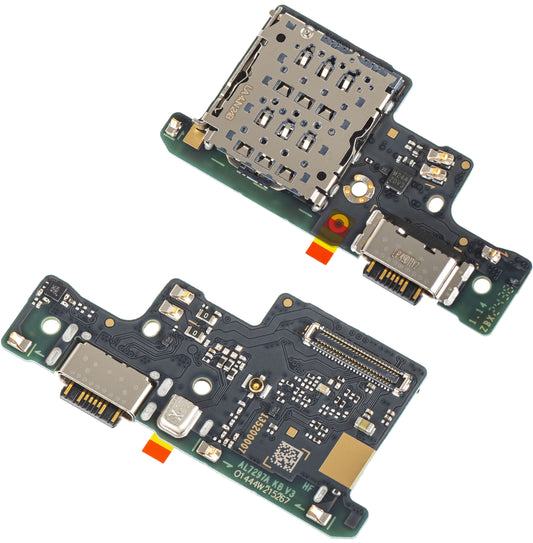 Ladekontakt Kort - Mikrofon - SIM-kortleser Modul Xiaomi Redmi Note 14 4G, Service Pack 5600020000700