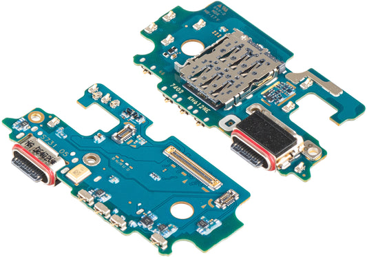 Ladekontakt Kort - Mikrofon - SIM-kortleser Modul Samsung Galaxy S25 FE, Service Pack GH96-20363A