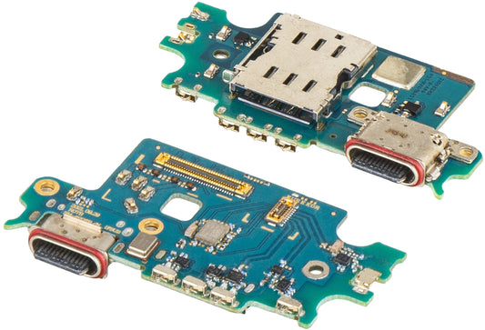 Ladepluggkort - Mikrofon - SIM-kortlesermodul Samsung Galaxy S22+ 5G S906
