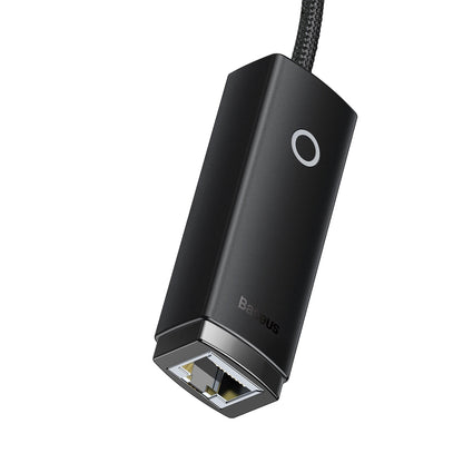 Baseus Lite Nettverkskort, RJ45, USB, Svart WKQX000001