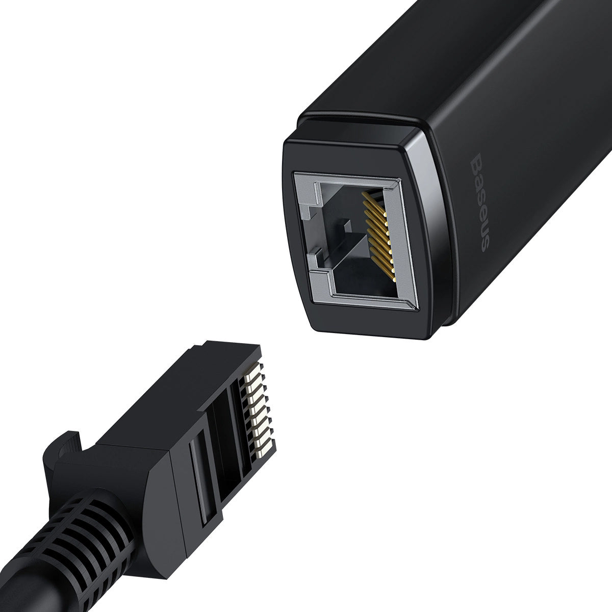 Baseus Lite Nettverkskort, RJ45, USB, Svart WKQX000001