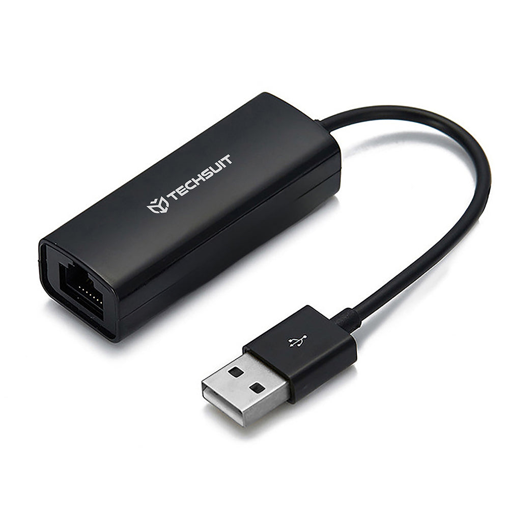 Techsuit AC19 nettverkskort, RJ45, USB, Svart