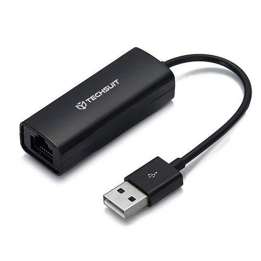 Techsuit AC19 nettverkskort, RJ45, USB, Svart