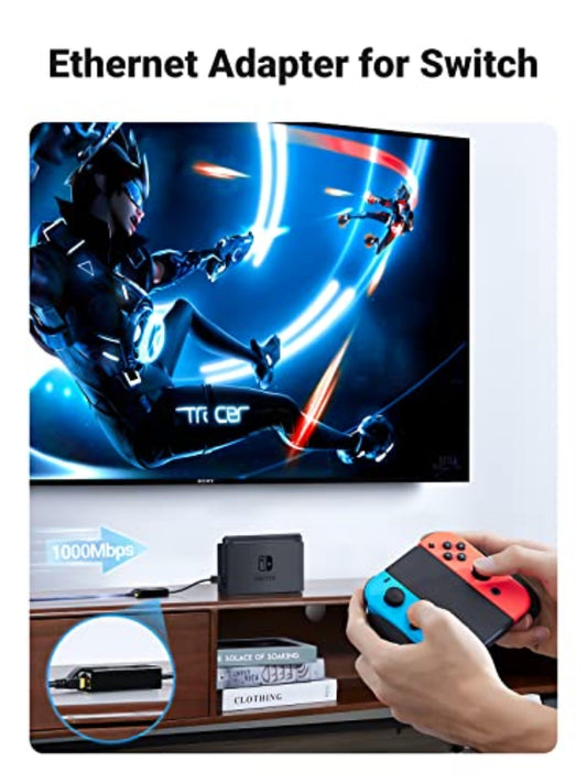 UGREEN CR111 Nettverkskort, RJ45, USB 3.0, Hvit