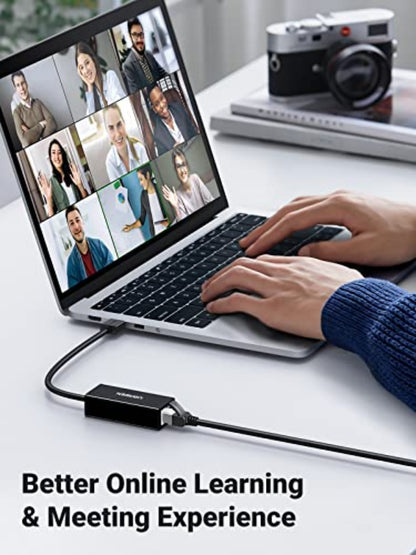 UGREEN CR111 Nettverkskort, RJ45, USB 3.0, Hvit