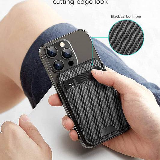 Magsafe lommebok, ESR, Karbon, Svart