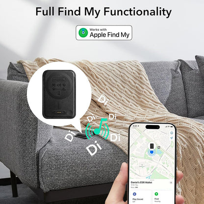 MagSafe lommebok, ESR, Classic Geo, Svart