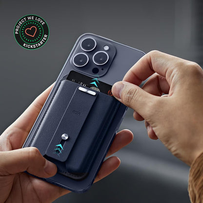 Magsafe lommebok, ESR, Find my Wallet, Marineblå