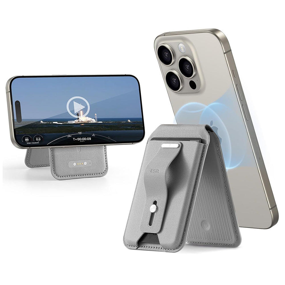 Magsafe lommebok, ESR, Find my Wallet, Grå