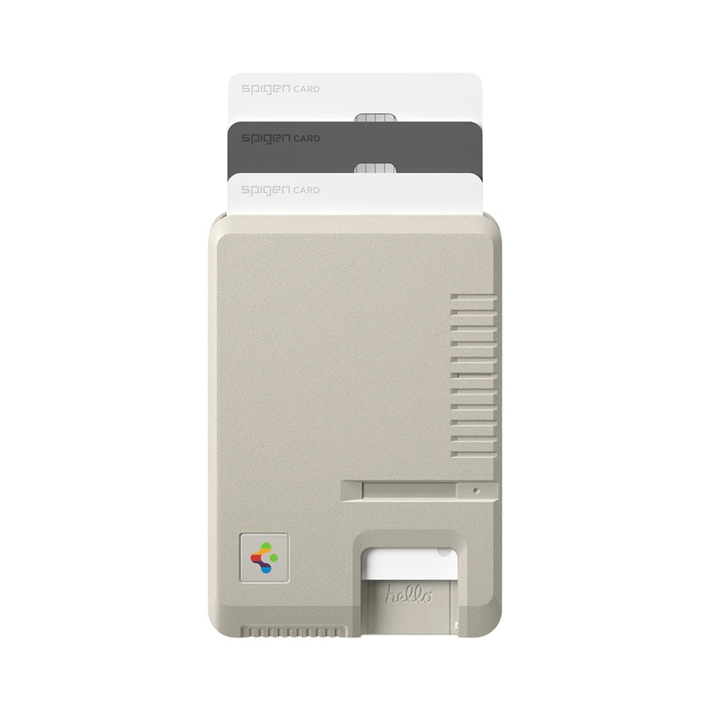 MagSafe lommebok, Spigen, Classic LS, Beige AFA10949
