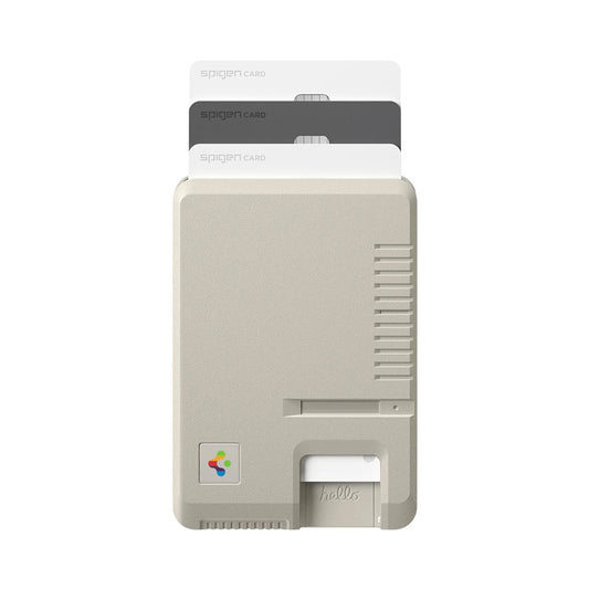 MagSafe lommebok, Spigen, Classic LS, Beige AFA10949