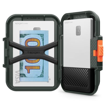 Magsafe lommebok, Spigen, Lock Fit, Grønn