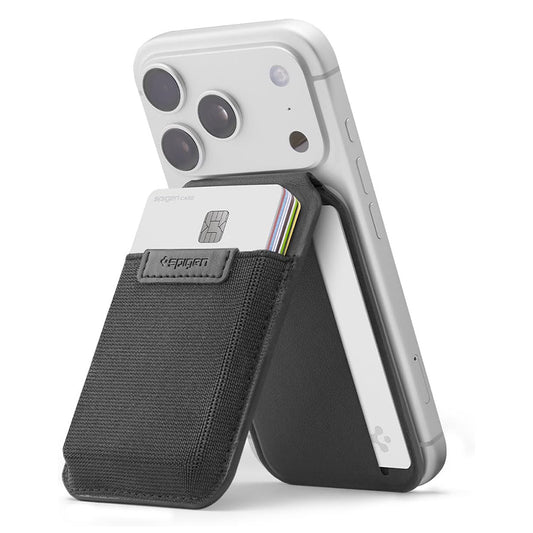 MagSafe-lommebok, Spigen, Slim Fold Tripod S314-4, Svart AFA11591