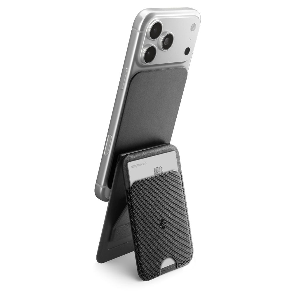MagSafe lommebok, Spigen, Slim Fold Tripod S314-3, Svart AFA10751
