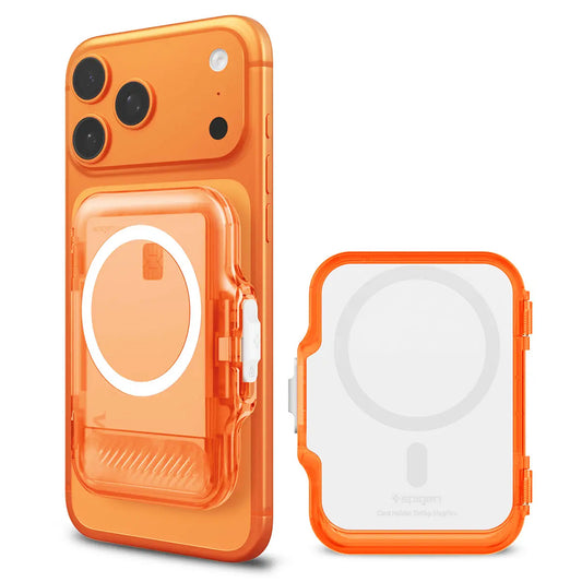 MagSafe lommebok, Spigen, TinTap MagFit+, Satinert Oransje AFA11381