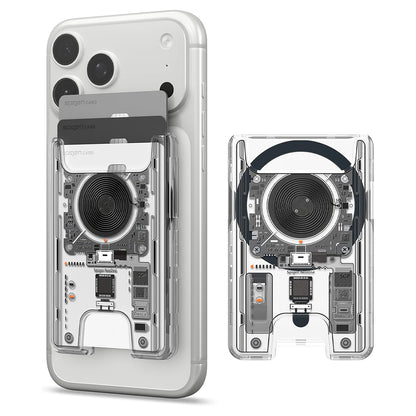 MagSafe-lommebok, Spigen, Ultra Hybrid Zero One, Transparent AFA11403