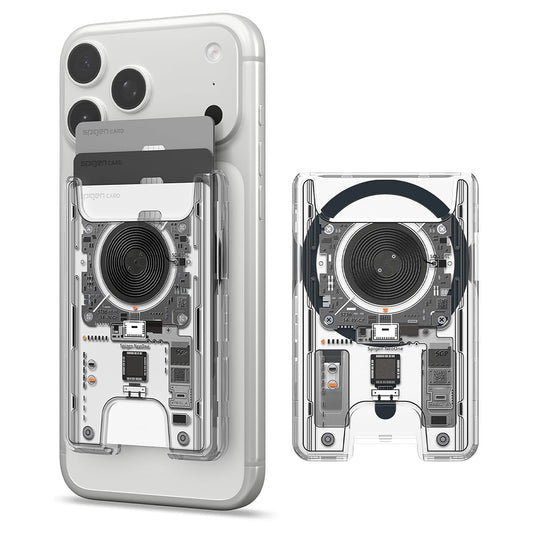 MagSafe-lommebok, Spigen, Ultra Hybrid Zero One, Transparent AFA11403