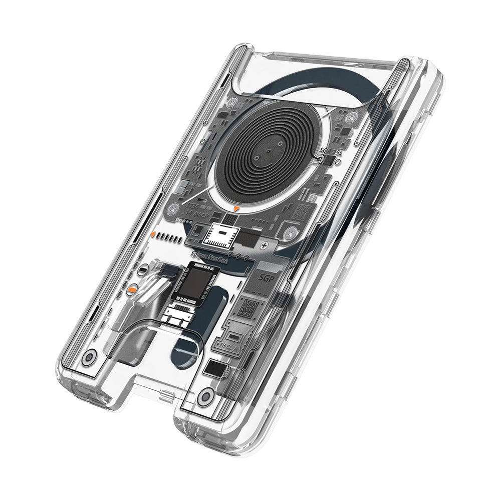 MagSafe-lommebok, Spigen, Ultra Hybrid Zero One, Transparent AFA11403