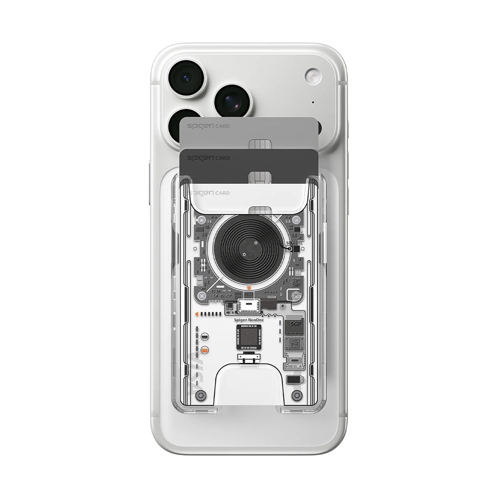 MagSafe-lommebok, Spigen, Ultra Hybrid Zero One, Transparent AFA11403