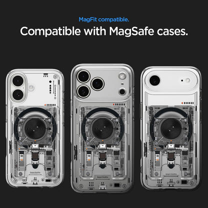 MagSafe-lommebok, Spigen, Ultra Hybrid Zero One, Transparent AFA11403