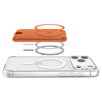 MagSafe-lommebok, Spigen, Valentinus MagFit+, Oransje AFA11340