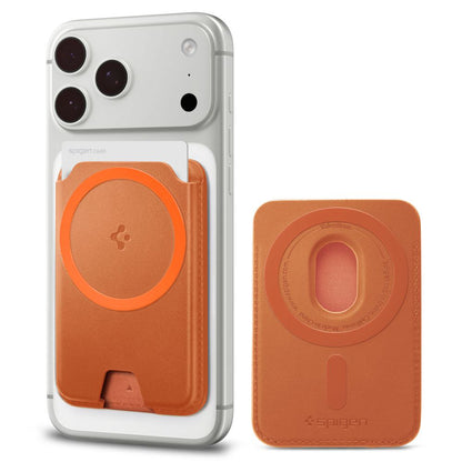 MagSafe-lommebok, Spigen, Valentinus MagFit+, Oransje AFA11340