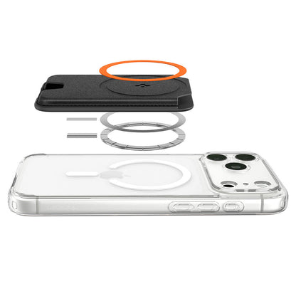 MagSafe-lommebok, Spigen, Valentinus MagFit+, Svart AFA11336