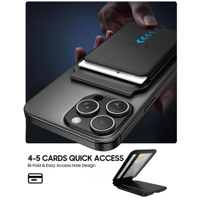 MagSafe lommebok, Tech-Protect, Magwallet Stand, Svart