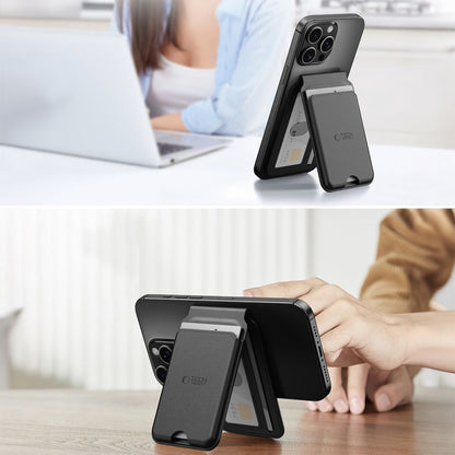 MagSafe lommebok, Tech-Protect, Magwallet Stand, Svart