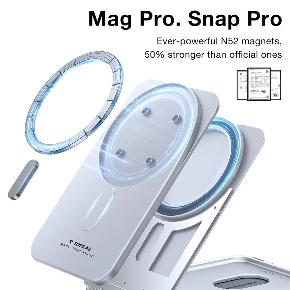 MagSafe-lommebok, Torras, Minimalist Slim, grå