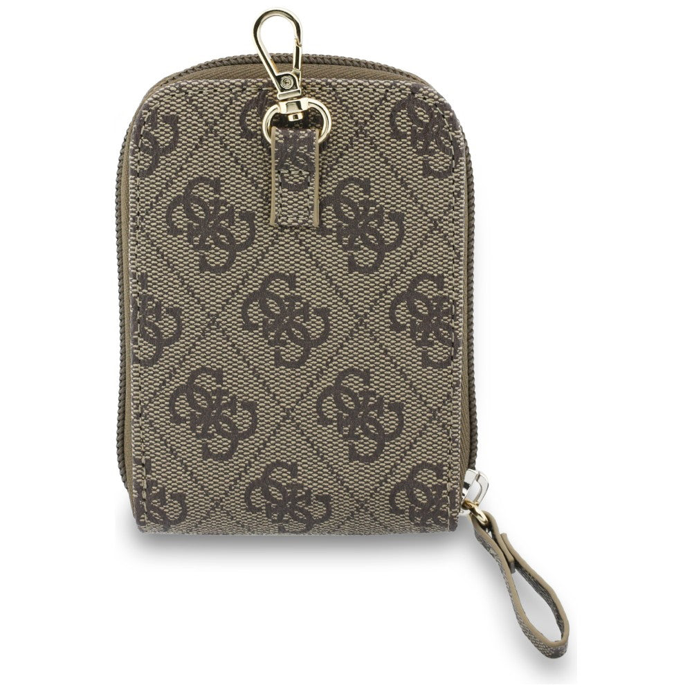Lommebok og Telefon Snor Guess 4G Metal Logo, Brun
