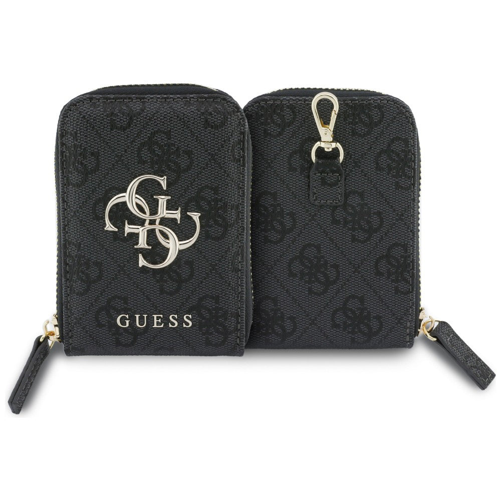 Lommebok og Telefon Snor Guess 4G Metal Logo, Svart