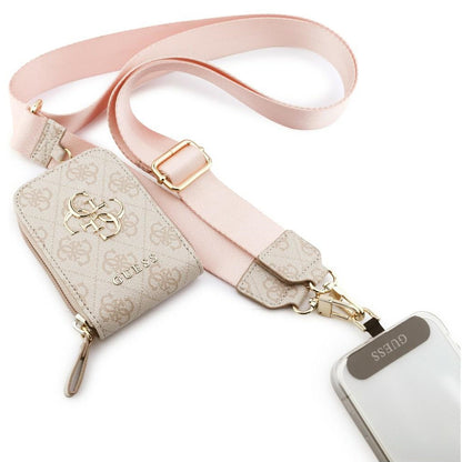 Lommebok og Telefon Snor Guess 4G Metal Logo, Rosa