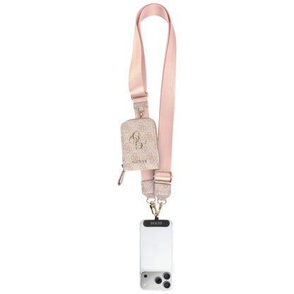 Lommebok og Telefon Snor Guess 4G Metal Logo, Rosa