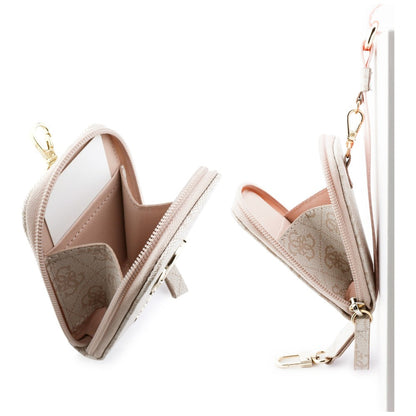Lommebok og Telefon Snor Guess 4G Metal Logo, Rosa