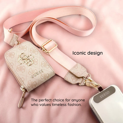 Lommebok og Telefon Snor Guess 4G Metal Logo, Rosa