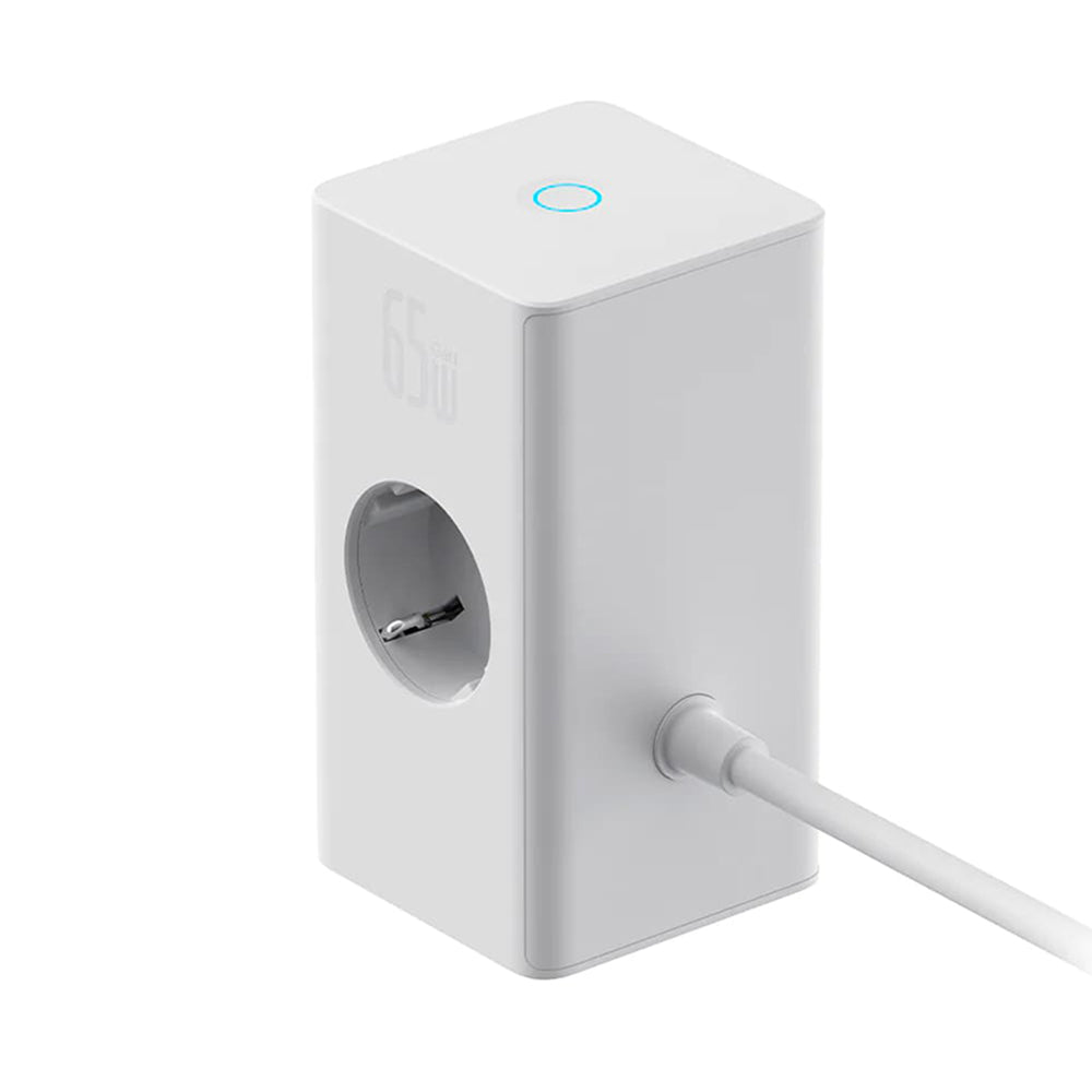 Baseus PowerCombo forlenger, 1 x Schuko, Hvit PSLR000602