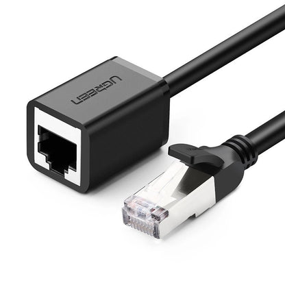 Nettverksforlengerkabel UGREEN NW112, RJ45 - RJ45, 0,5m, Svart