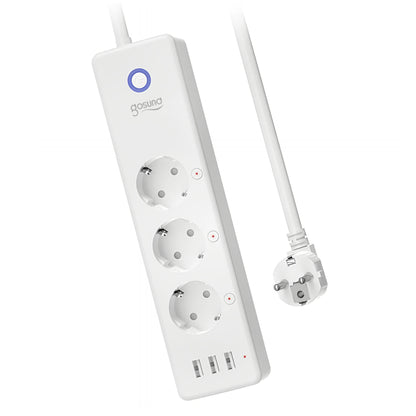 Gosund P1 Plus forlengelseskabel, Wi-Fi, 3 x Schuko