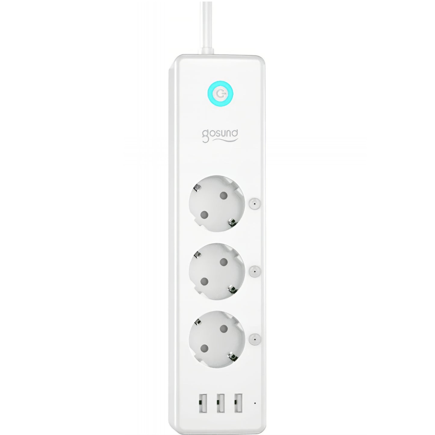 Gosund P1 Plus forlengelseskabel, Wi-Fi, 3 x Schuko