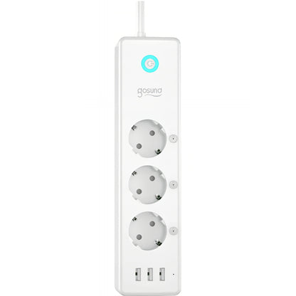 Gosund P1 Plus forlengelseskabel, Wi-Fi, 3 x Schuko