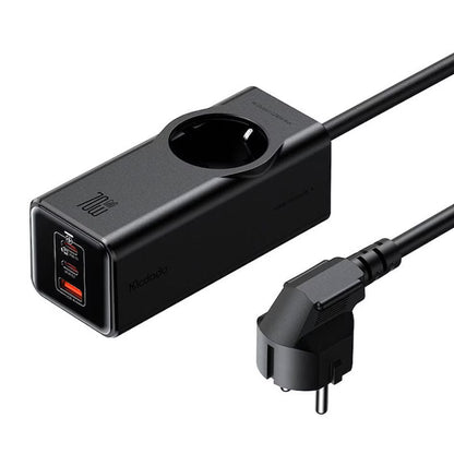 Forlengelseskabel McDodo CH-4620, 1 x Schuko, Svart