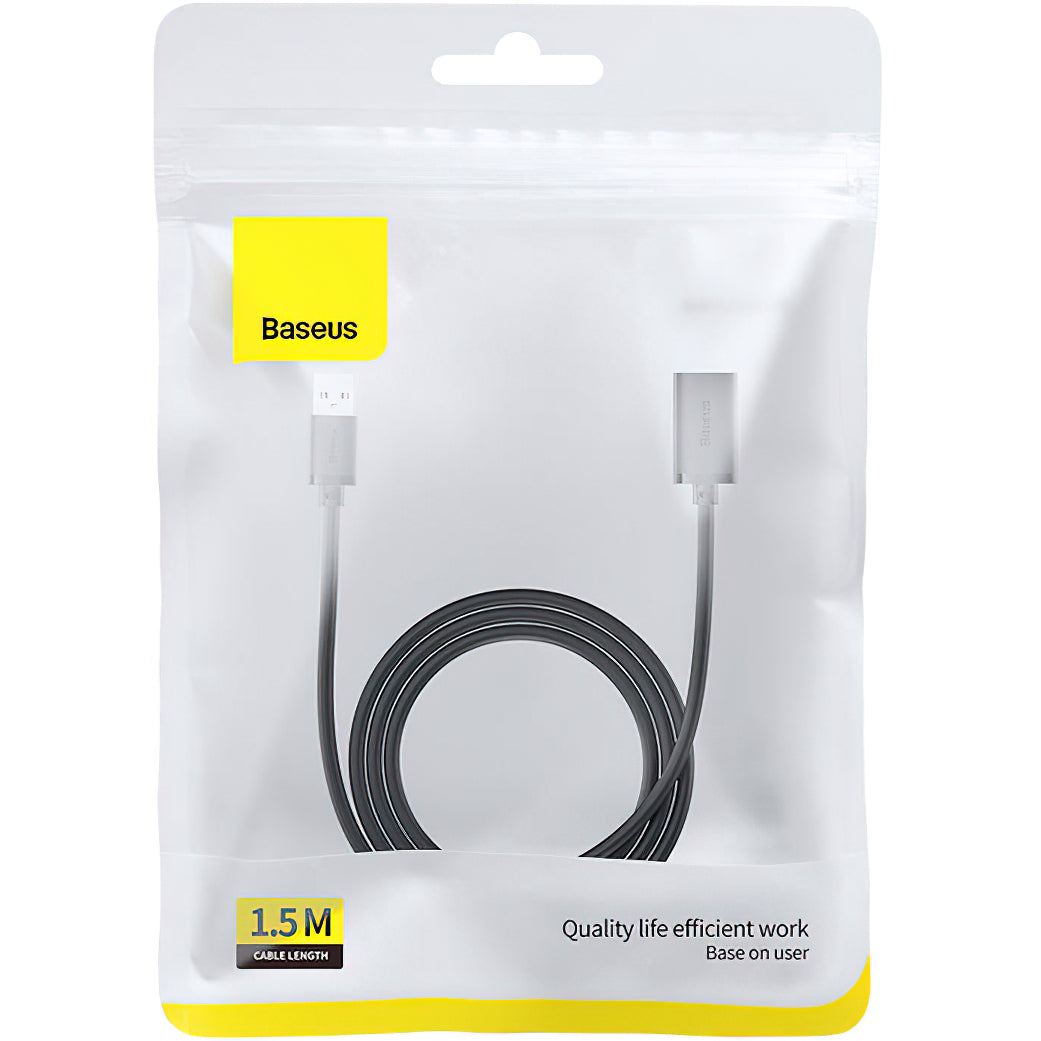 USB 3.0 forlenger Baseus AirJoy Series, 1.5m, Svart B00631103111-02