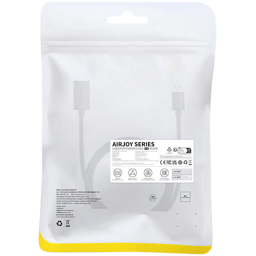 USB 3.0 forlenger Baseus AirJoy Series, 1m, Svart B00631103111-00