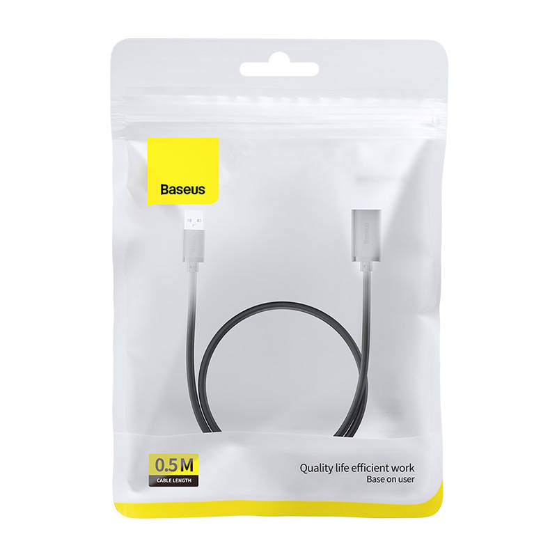 USB 3.0 forlenger Baseus AirJoy Series, 0.5m, Svart B00631103111-01