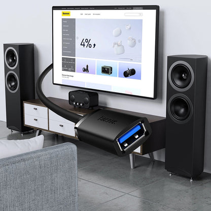 USB 3.0 forlenger Baseus AirJoy, 3m, Svart B00631103111-04