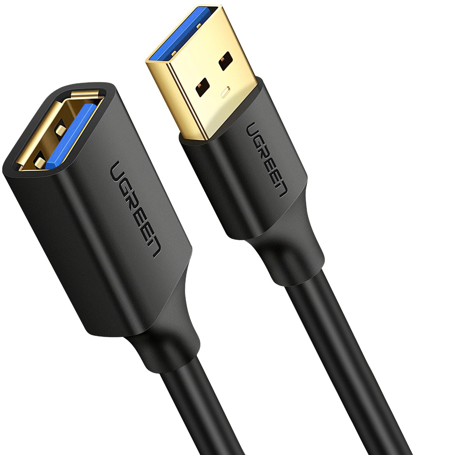 USB 3.0 forlenger UGREEN US129, 1m, Svart
