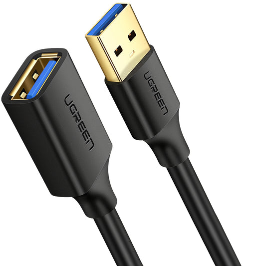 USB 3.0 forlenger UGREEN US129, 1m, Svart