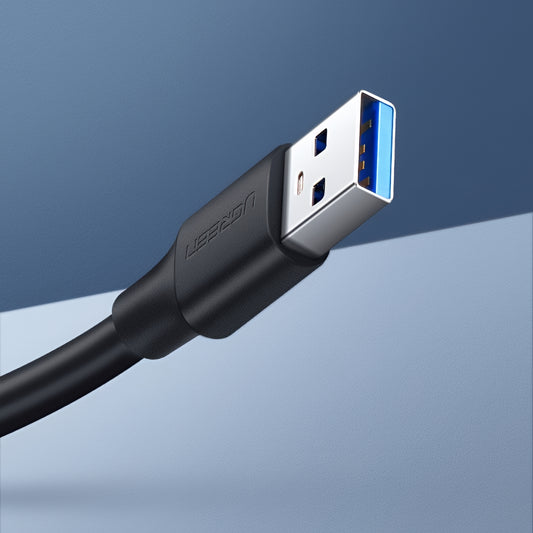 USB 3.0 forlenger UGREEN US129, 2m, Svart