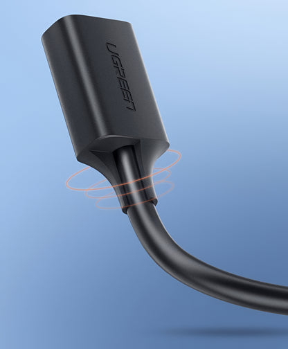 USB 3.0 forlenger UGREEN US129, 2m, Svart